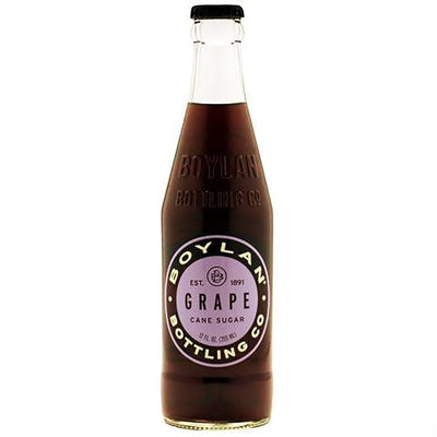 EXOTIC SODA BOYLAN CANE SUGAR SODA 12oz. BOTTLE GRAPE