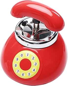 ASHTRAY CERAMIC W/PUSH-DOWN PHONE SHAPED