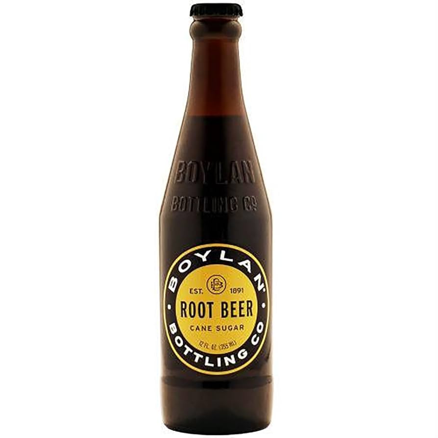 EXOTIC SODA BOYLAN CANE SUGAR SODA 12oz. BOTTLE ROOT BEER