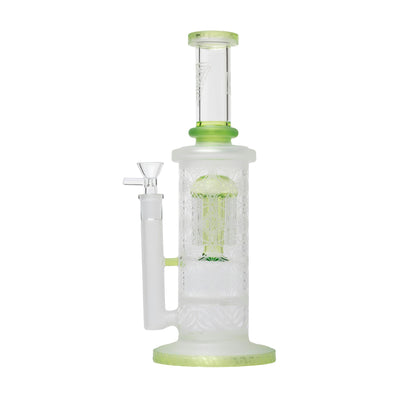 HUMAN GRADE SACRED STRAIGHT SANDBLASTED MATRIX GREEN WATERPIPE