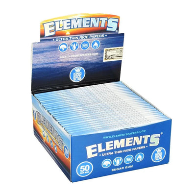 ELEMENTS PAPERS KINGSIZE SLIM 50 PACKS/BOX 33 LEAVES/PACK