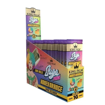 KING PALM LEAF TUBES MINI ROLLS 1G 2/PK 20PK/BOX SUGA PUNCH