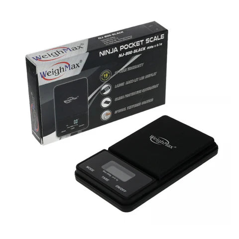 WEIGHMAX NINJA POCKET SCALE NJ-800 800G X 0.1G BLACK