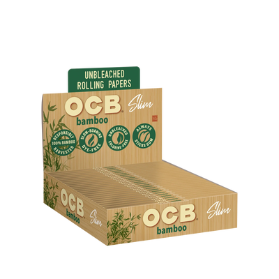 OCB BAMBOO ULTRA THIN UNBLEACHED PAPERS SLIM SIZE 24PK 04933
