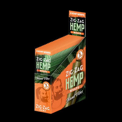 ZIG ZAG HEMP WRAPS 2PK 25PK/BOX ISLAND VIBES