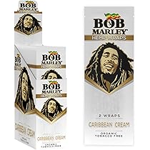 BOB MARLEY HEMP WRAPS 25/2PK CARIBBEAN CREAM