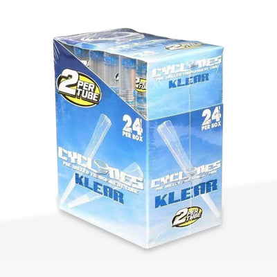 CYCLONES HEMP CONE 24 TUBES CLEAR KLEAR