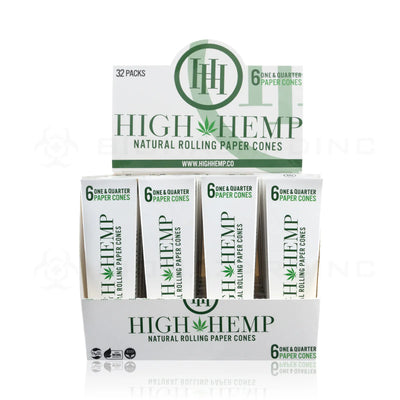 HIGH HEMP 1¼ SIZE CONES 6pk 32pk