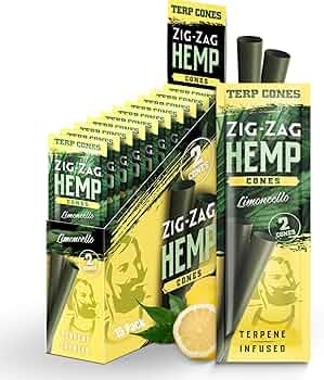 ZIG ZAG TERPENE INFUSED HEMP CONES 2pk 15Pouches LIMONCELLO