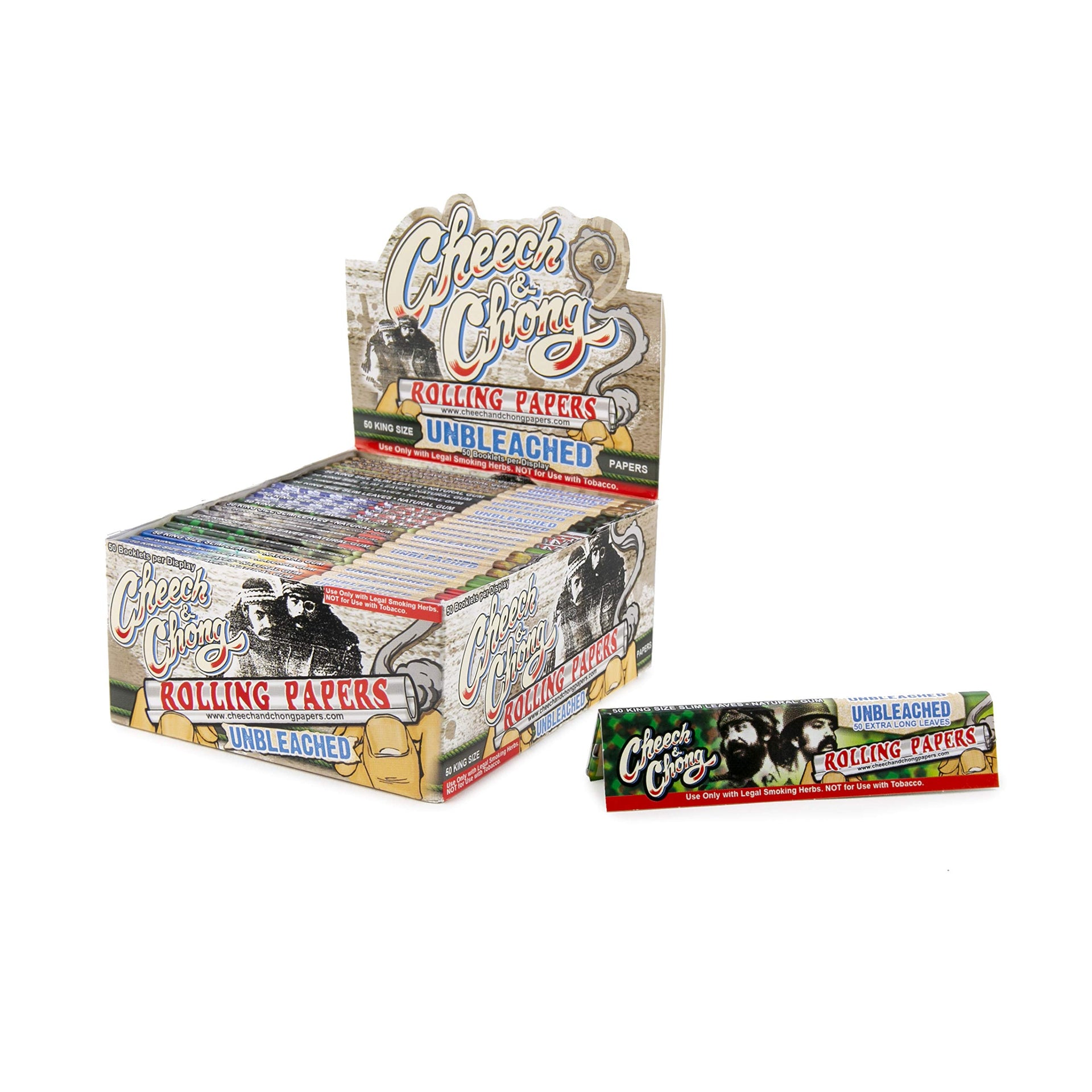 CHEECH & CHONG HEMP ROLLING PAPERS  K/S 50/PK UNBLEACHED