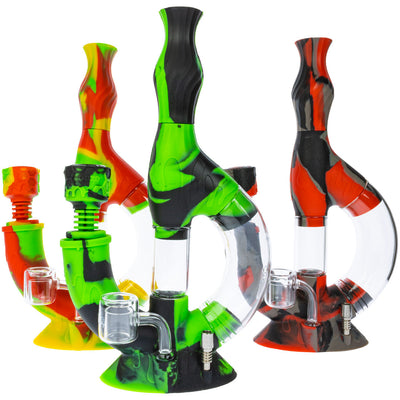 WPVC209 WATERPIPE SILICONE & NECTAR COLLECTOR  ECHO