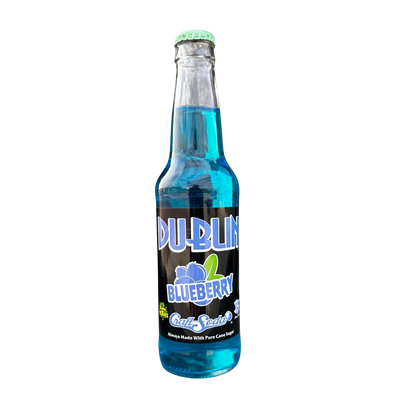 EXOTIC SODA DUBLIN 12oz. CRAFT SODA BLUEBERRY