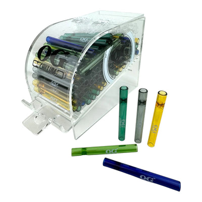 OG CHILLUM 100PC DISPLAY ACRYLIC COLORED