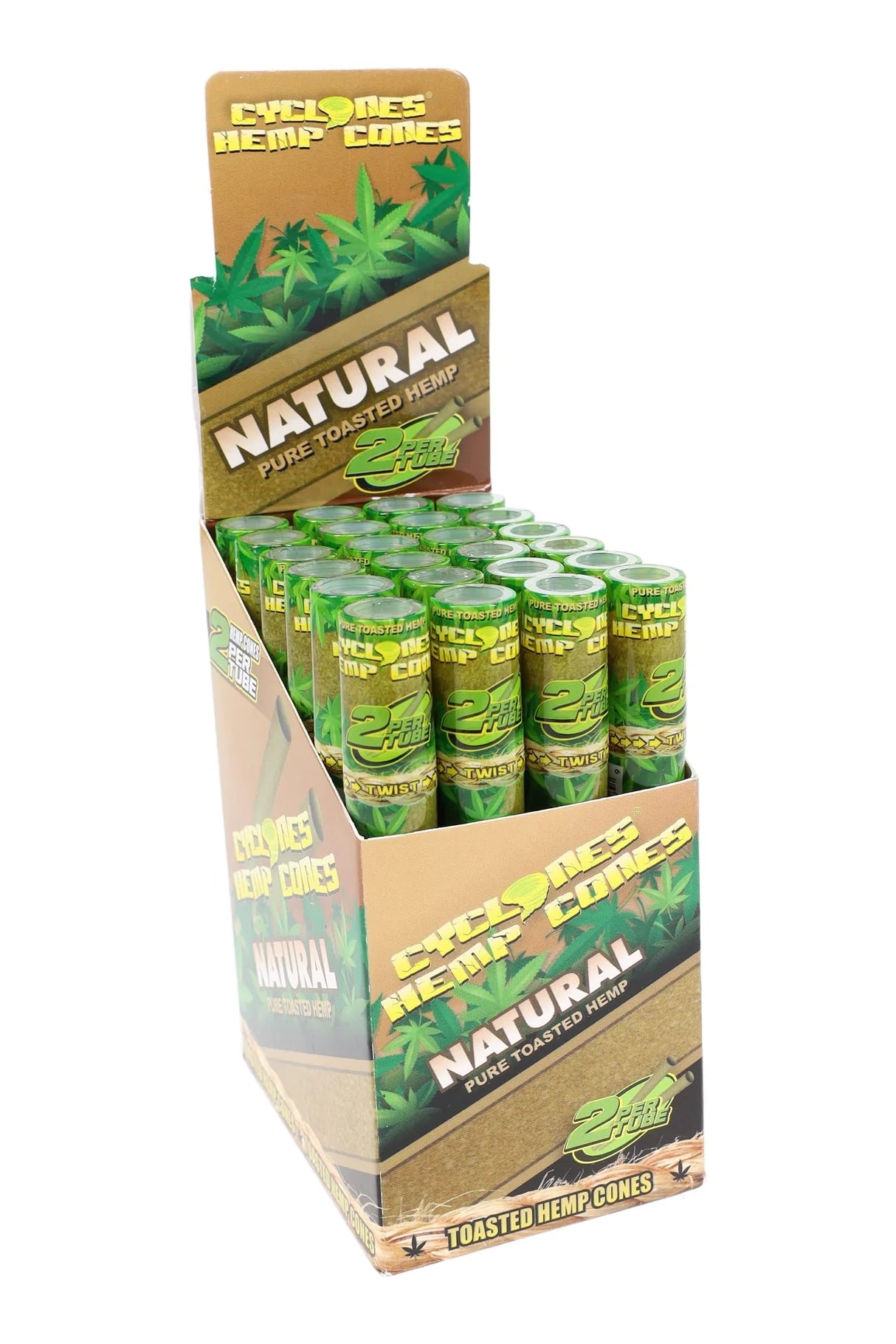 CYCLONES HEMP CONE NATURAL 24 TUBES