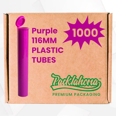 PACKLAHOMA PRE ROLL TUBES 116MM 1000/PK PURPLE