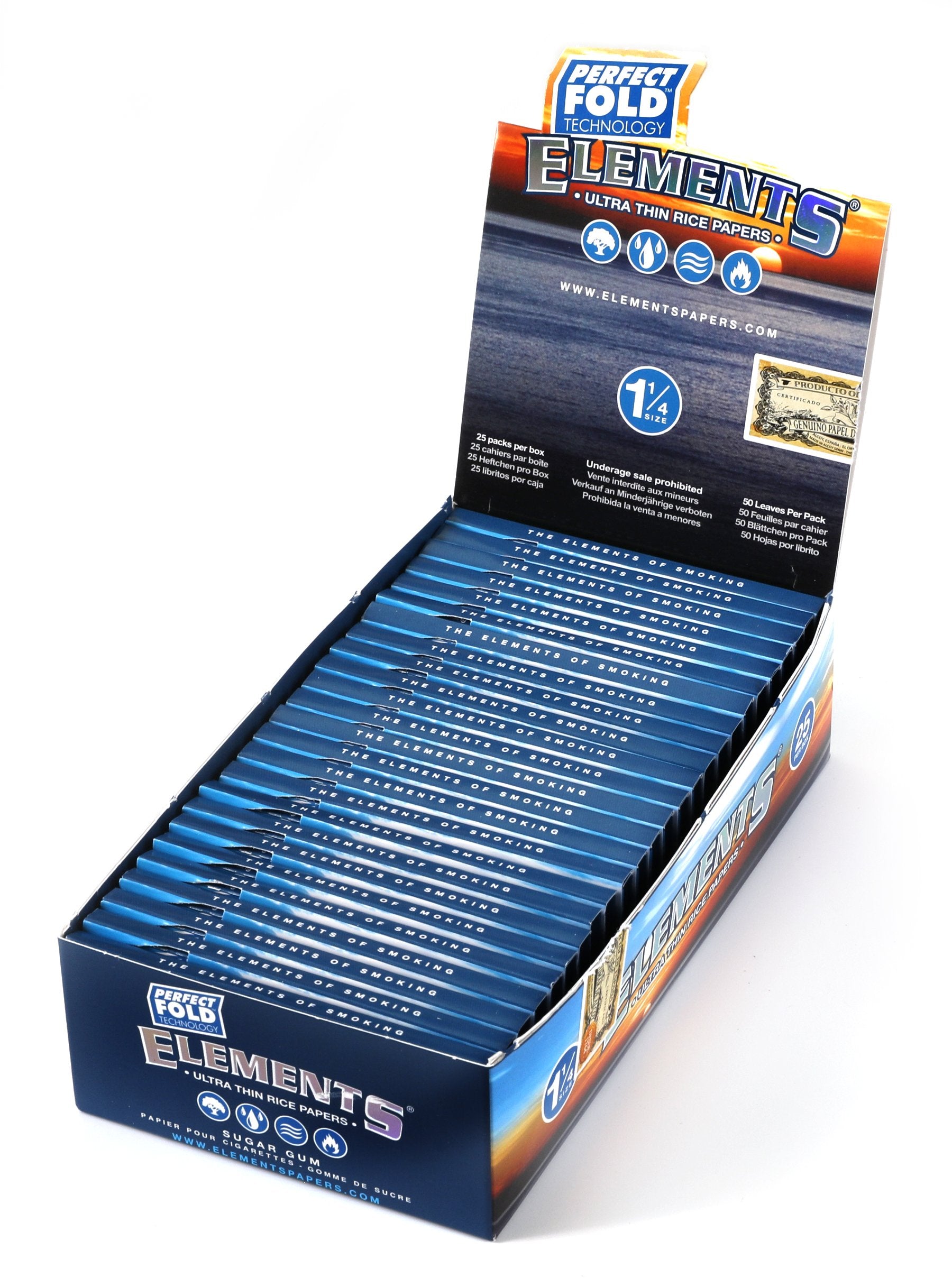 ELEMENTS PERFECT FOLD 1 1/4 25/PK
