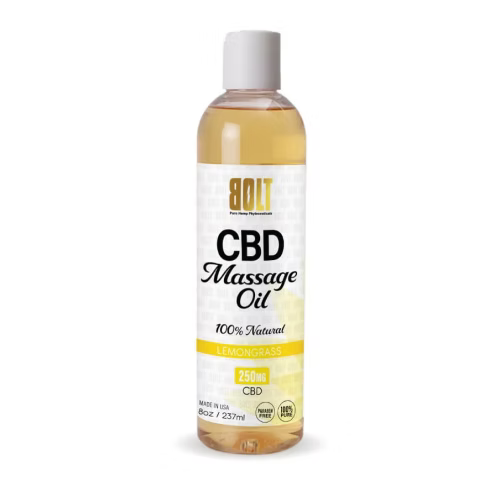 BOLT CBD MASSAGE OIL 250MG LEMONGRASS