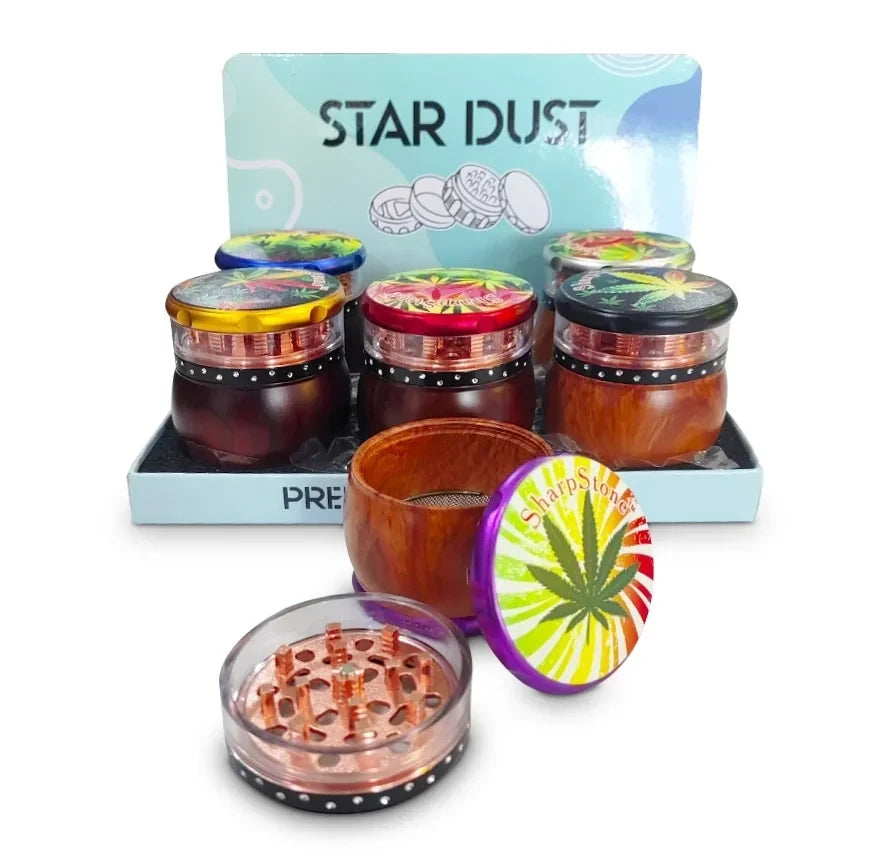 GRINDER SHARPSTONE 63mm 4pt SD-119B ASST COLORS