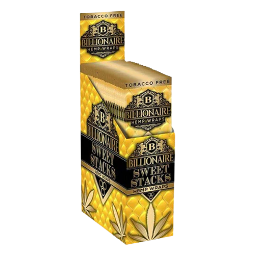 BILLIONAIRE HEMP WRAPS 25PK SWEET STACKS