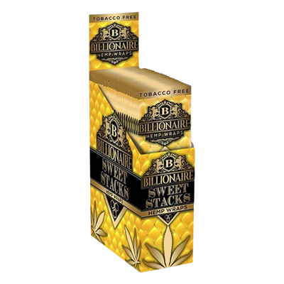 BILLIONAIRE HEMP WRAPS 25PK SWEET STACKS