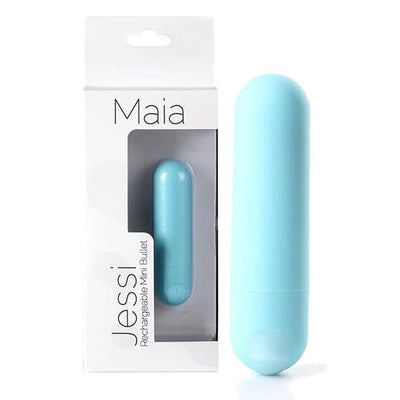 MAIA JESSI ADULT TOY MINI VIBRATOR TEAL BLUE