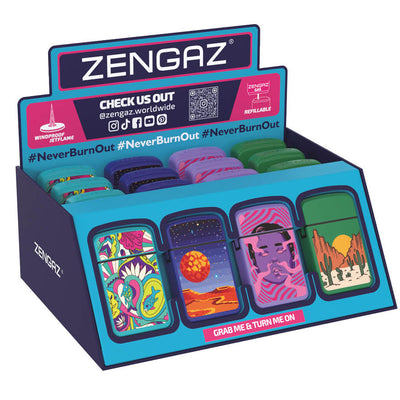 ZENGAZ BULLET LIGHTER ZL-12 ROYAL JET 28/DISPLAY 97101US