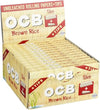 OCB UNBLEACHED BROWN RICE SLIM PAPER + TIPS 24/PK 04490