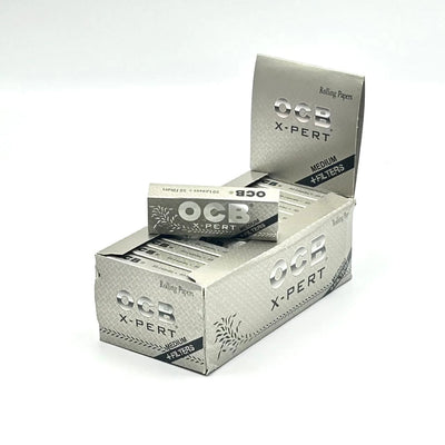 OCB X-PERT ROLIING PAPERS MEDIUM + FILTERS 24PK/DISPLAY