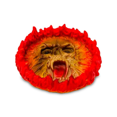 ASHTRAY FIRE SKULL 28396