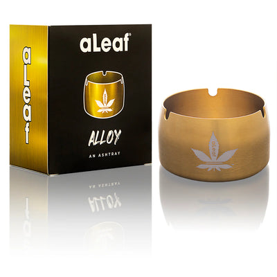 ALEAF ALLOY AN ASHTRAY  ALXA166 GOLD