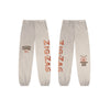 ZIG-ZAG MOTIF SWEATPANTS - STONE LARGE