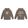 ZIG-ZAG HOODIE VERTEX - MOCHA LARGE