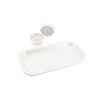 BIODEGRADABLE ROLLING TRAY GRINDER SET WHITE