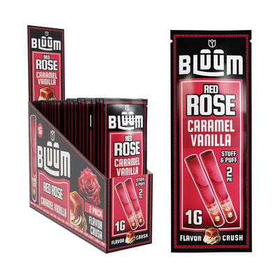 BLUUM RED ROSE ROLLS 2/PK 10PK/BOX CARAMEL VANILLA