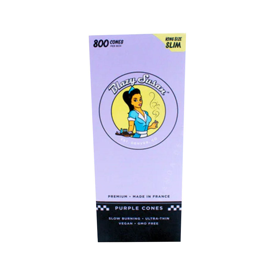 BLAZY SUSAN CONES K/S SLIM 800/Box PURPLE
