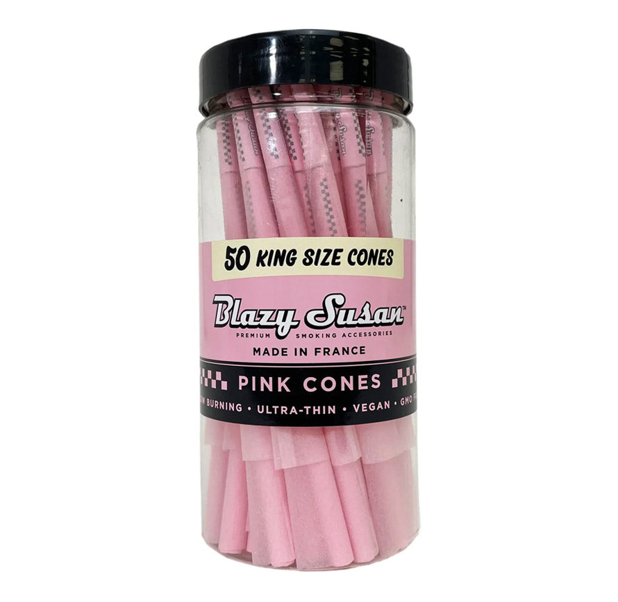 BLAZY SUSAN KS PRE ROLLED CONES 50/JAR PINK