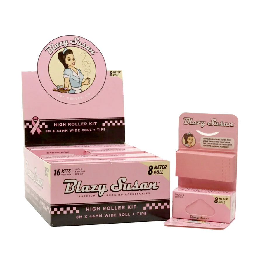 BLAZY SUSAN UB HIGH ROLLER KIT 8M ROLL 16CT PINK BOX