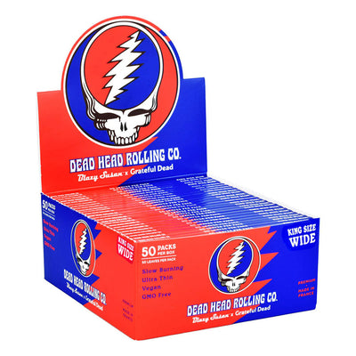 BLAZY SUSAN X GRATEFUL DEAD PAPER & CONES |DEAD HEAD KING SIZE WIDE PAPER 50PK