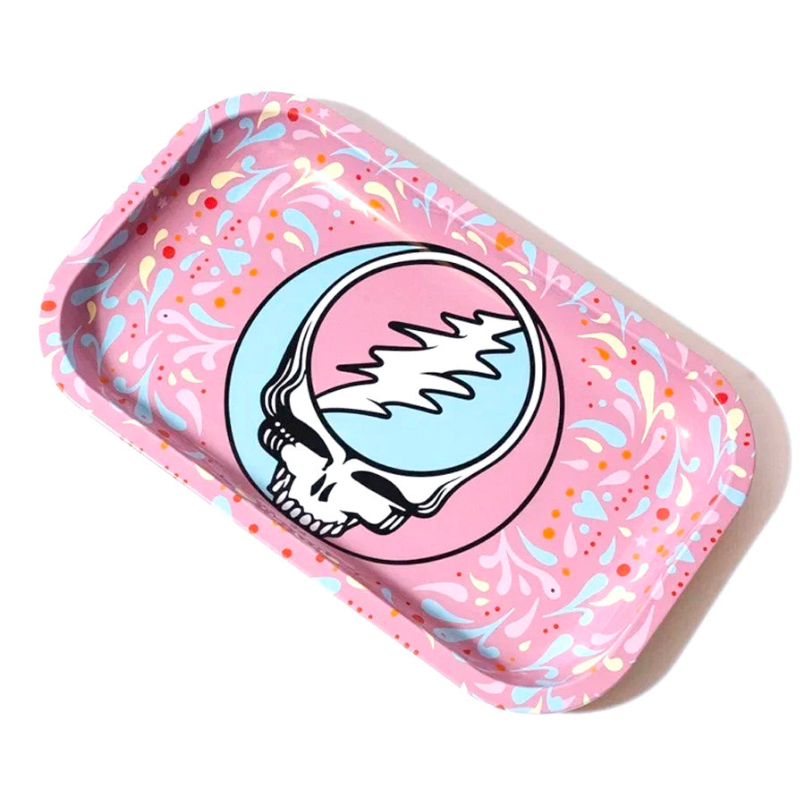 BLAZY SUSAN X GREATFUL DEAD MEDIUM ROLLING TRAY PINK AND BLUE SYF
