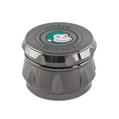 GREEN MONKEY BABOON GRINDER 63MM 4PT ZINC GUN BLACK