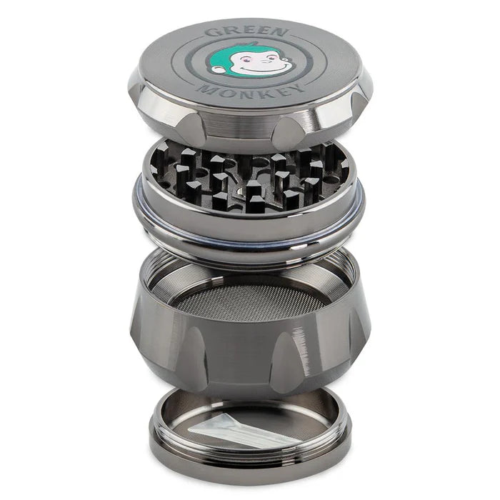 GREEN MONKEY BABOON GRINDER 50MM 4PT ZINC BLACK