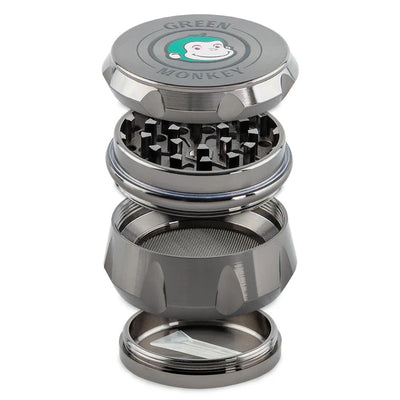 GREEN MONKEY BABOON GRINDER 50MM 4PT ZINC BLACK