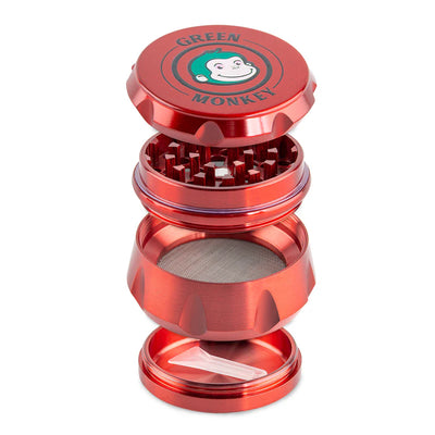 GREEN MONKEY BABOON GRINDER 50MM 4PT ZINC RED