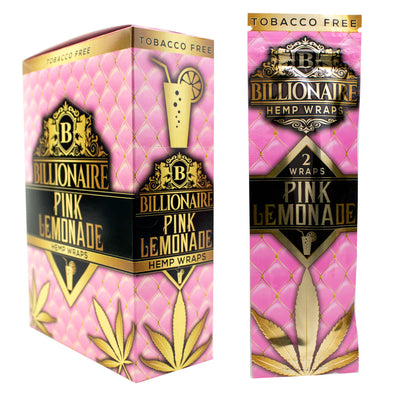 BILLIONAIRE HEMP WRAPS 25/PK PINK LEMONADE