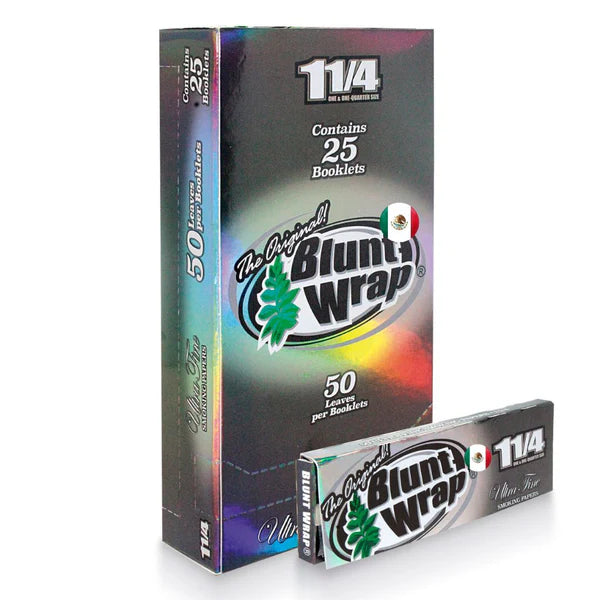 BLUNT WRAP SILVER BOX ULTRA FINE PAPER 1 1/4