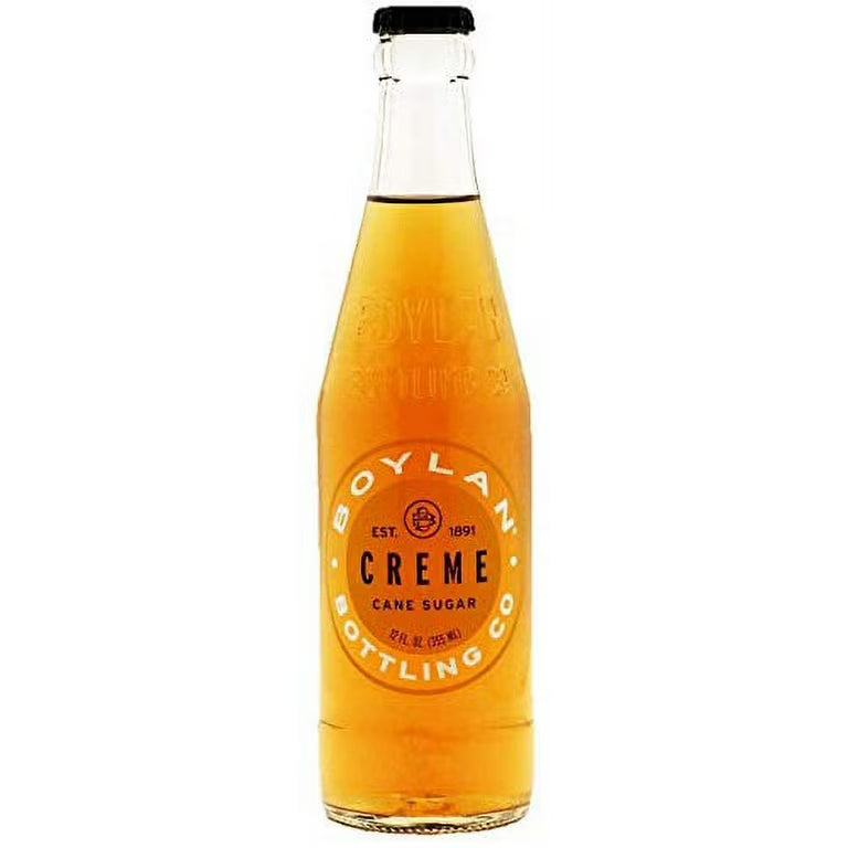 EXOTIC SODA BOYLAN CANE SUGAR SODA 12oz. BOTTLE CREME SODA