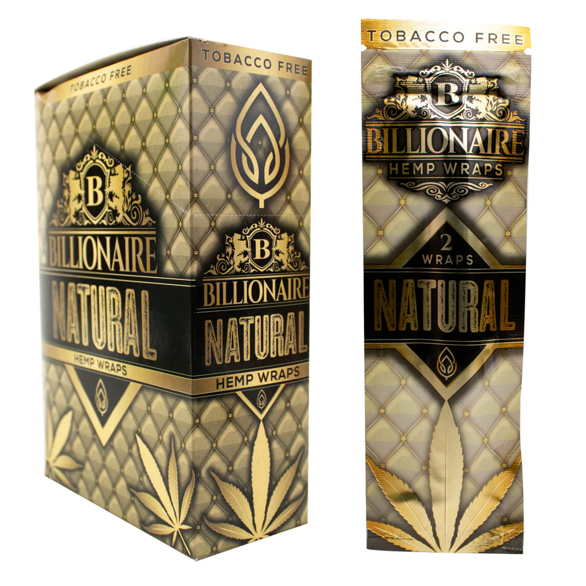 BILLIONAIRE HEMP WRAPS 25PK NATURAL