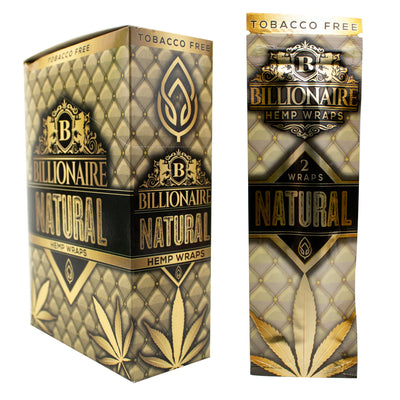 BILLIONAIRE HEMP WRAPS 25PK NATURAL
