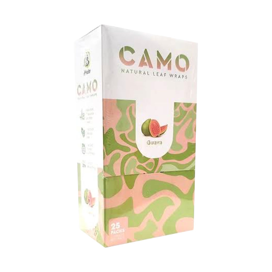CAMO NATURAL LEAF WRAP 5ct/pk 25pk/DISPLAY GUAVA