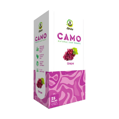 CAMO NATURAL LEAF WRAPS 25PK 25CT - GRAPE